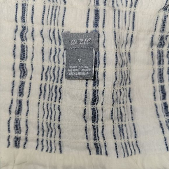 NWOT Aerie Smocked Gauze Frayed Hem Gauze Boho Skirt M - Picture 7 of 10